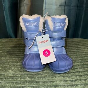 Cat & Jack Light Blue Snow Boots